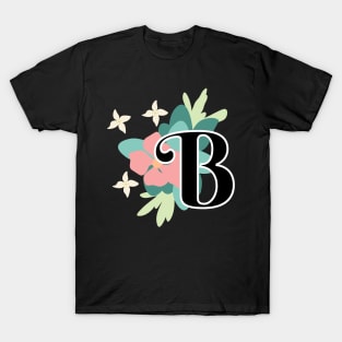 Flower B Initial T-Shirt